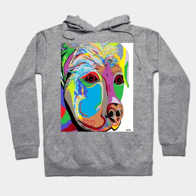 Colorful Rottweiler Hoodie by EloiseART